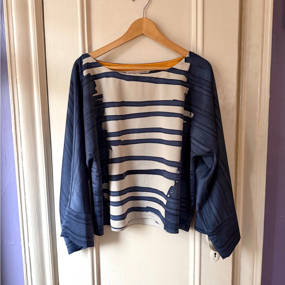 Rachel Roy Blue and White Women's Top